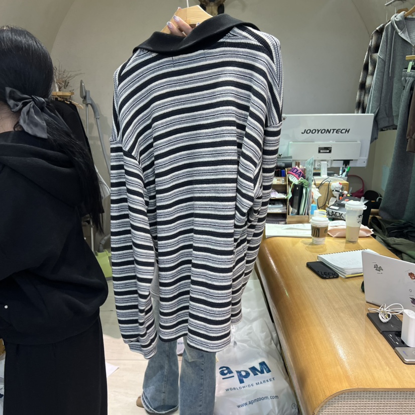 BLACKFRIDAY韓國代購㊣女裝新款真品推薦職業時尚人氣長袖T恤BLACK FRIDAY長袖T恤