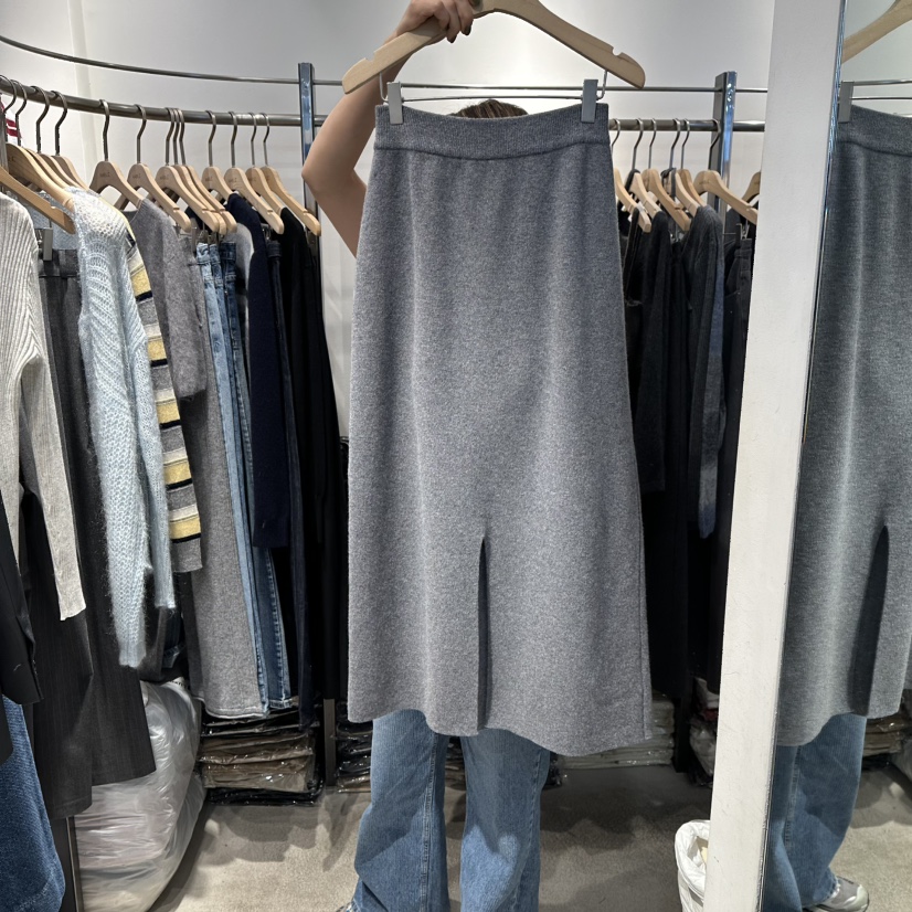 HABLE韓國代購㊣女裝新款休閑25秋冬人氣熱賣時尚真品職業長裙HABLE長裙