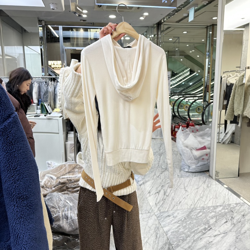 FOUNDATION韓國代購㊣女裝新款熱賣推薦休閑人氣職業長袖T恤FOUNDATION長袖T恤