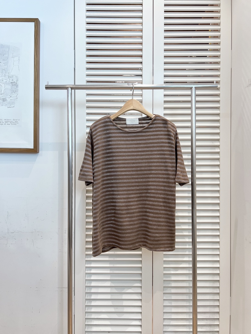 FAVE-L韓國代購㊣女士新款休閑25秋冬時尚職業真品熱賣T恤FAVE-LT恤圖色2