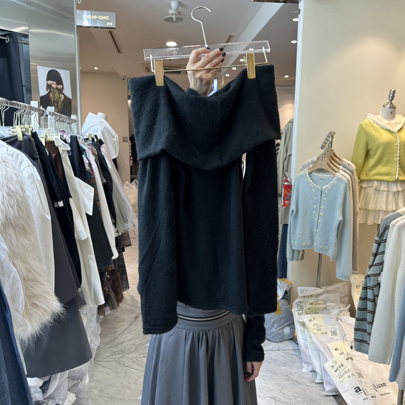 CHEAP-CHIC東大門㊣直郵女裝新款熱賣25秋冬時尚真品針織衫CHEAP-CHIC/CHARLES THE SECOND針織衫