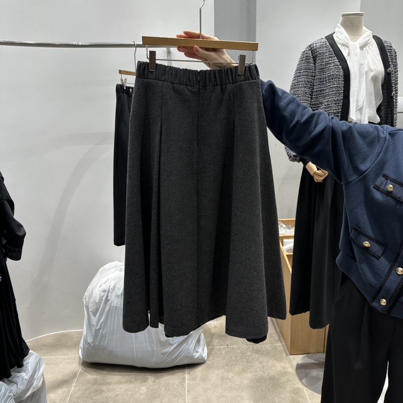 ENVY韓國代購㊣女裝新款職業休閑推薦熱賣25秋冬時尚長裙羊毛ENVY長裙