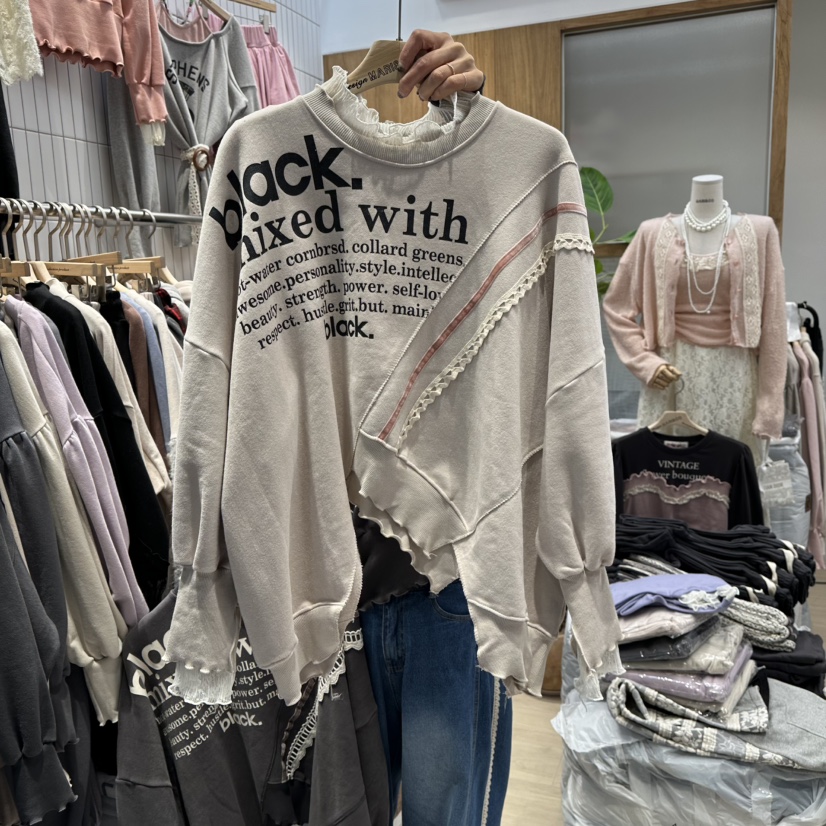 MARI CO東大門㊣實拍女士新款休閑人氣真品職業熱賣時尚衛衣MARI CO衛衣圖色1米色