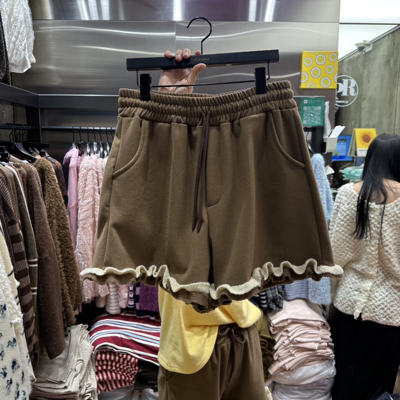 RUNWAY-런웨이東大門㊣實拍女士新品休閑真品人氣熱賣短褲RUNWAY短褲圖色2