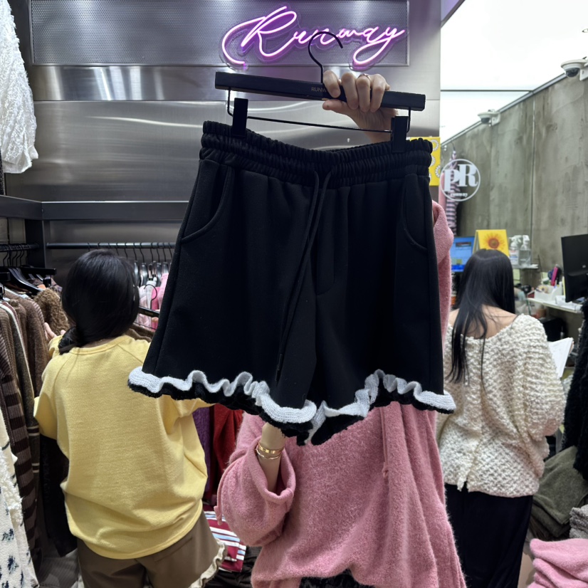 RUNWAY-런웨이東大門㊣實拍女士新品休閑真品人氣熱賣短褲RUNWAY短褲圖色3
