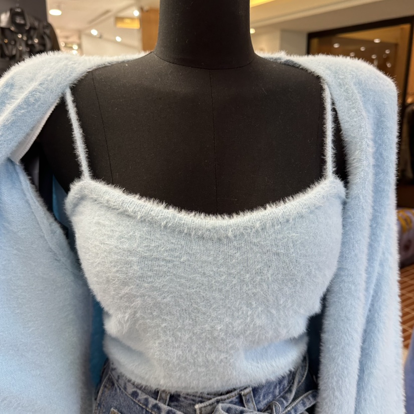 A-DEL韓國代購㊣女士新款熱賣時尚25秋冬套裝兩件套套裝開衫A-DEL套裝