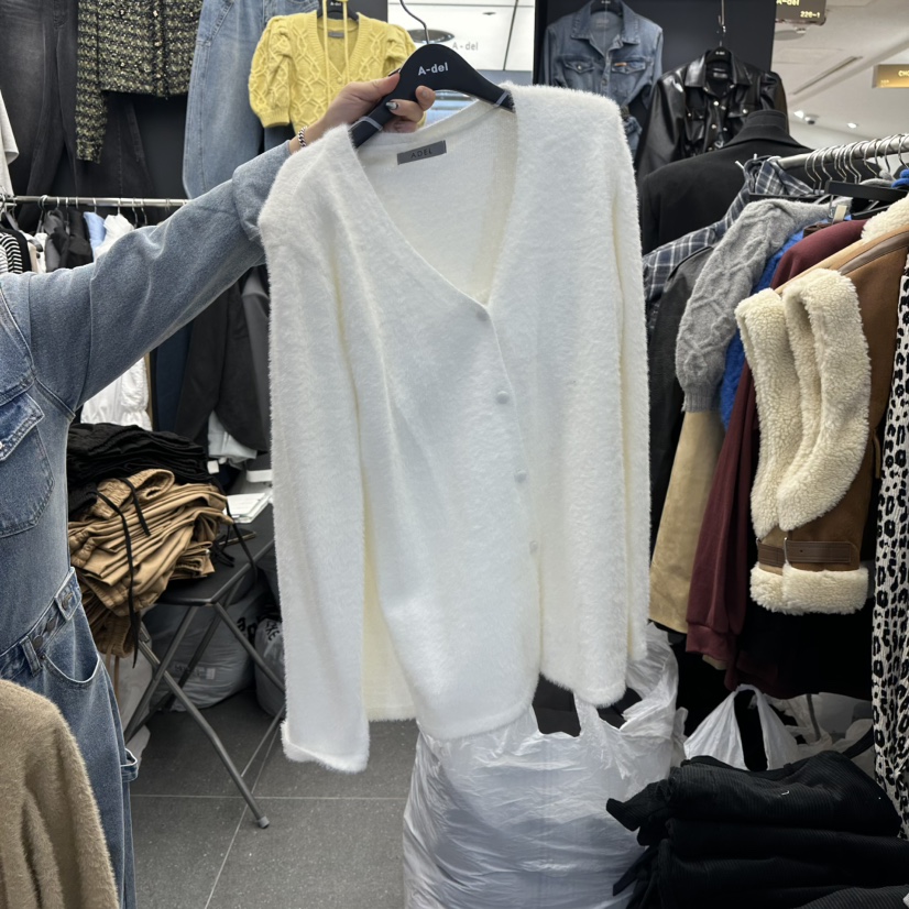 A-DEL韓國代購㊣女士新款熱賣時尚25秋冬套裝兩件套套裝開衫A-DEL套裝圖色1