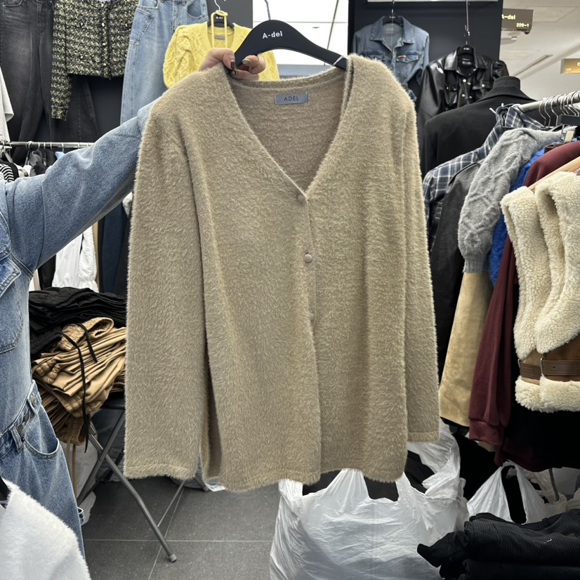 A-DEL韓國代購㊣女士新款熱賣時尚25秋冬套裝兩件套套裝開衫A-DEL套裝圖色2