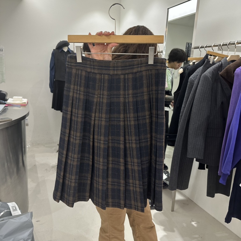 REPELLER東大門㊣直郵女裝新款時尚半身裙中短裙百褶格紋褶裙REPELLER半身裙/中短裙圖色1