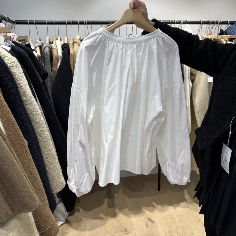 OVERTAKE韓國代購㊣女士新品休閑時尚25秋冬職業襯衫蕾絲衫OVERTAKE襯衫/蕾絲衫