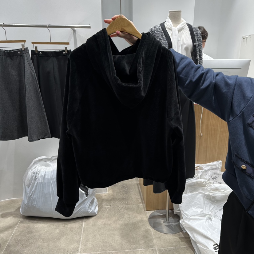 ENVY東大門㊣實拍女士新款時尚25秋冬人氣職業熱賣衛衣兜帽ENVY衛衣