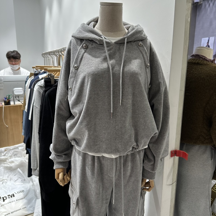 ENVY東大門㊣實拍女士新款時尚25秋冬人氣職業熱賣衛衣兜帽ENVY衛衣圖色1