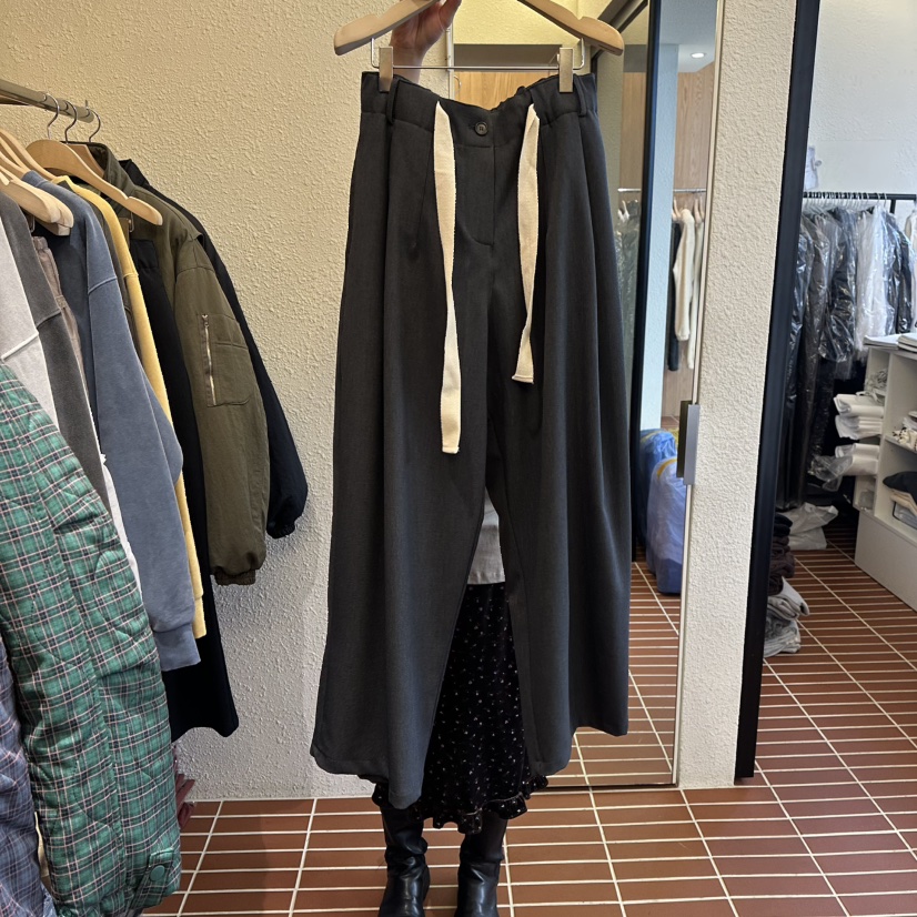 CHOI-L韓國代購㊣女士新款職業休閑25秋冬人氣真品時尚休閑褲CHOI休閑褲圖色1