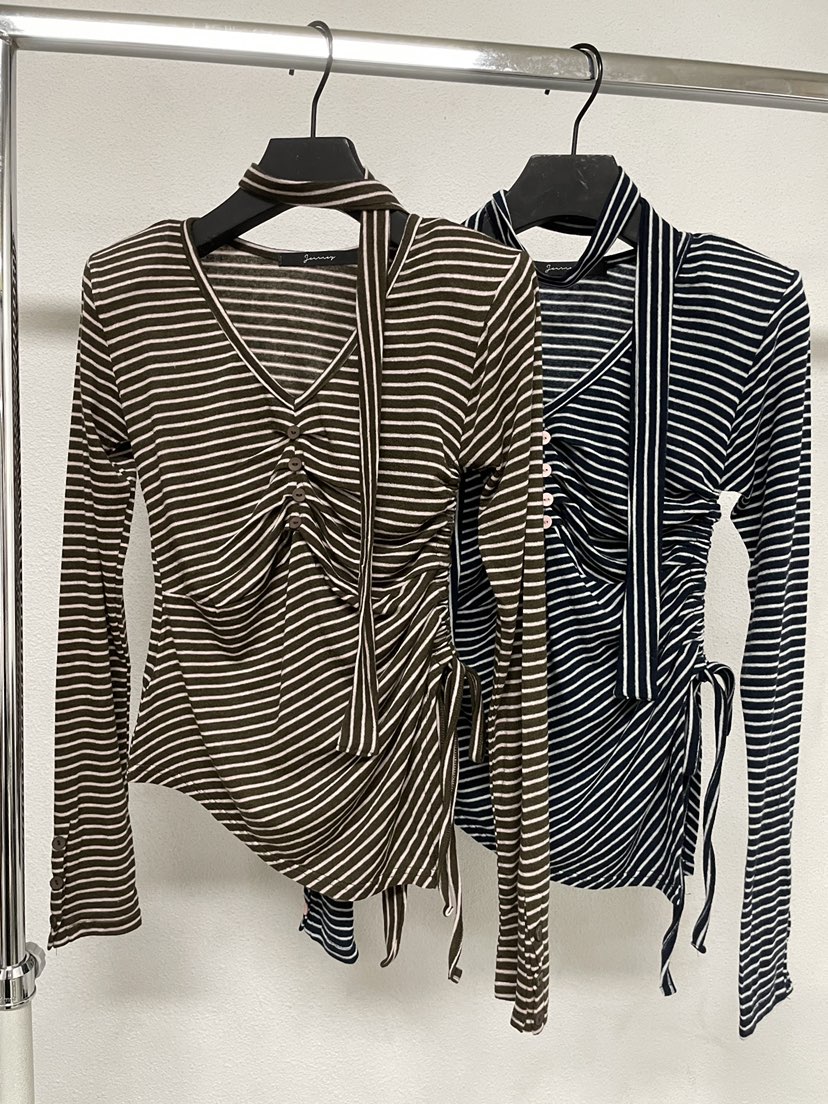 JOURNEY東大門㊣實拍女士新款熱賣人氣時尚真品長袖T恤含脖帶JOURNEY長袖T恤