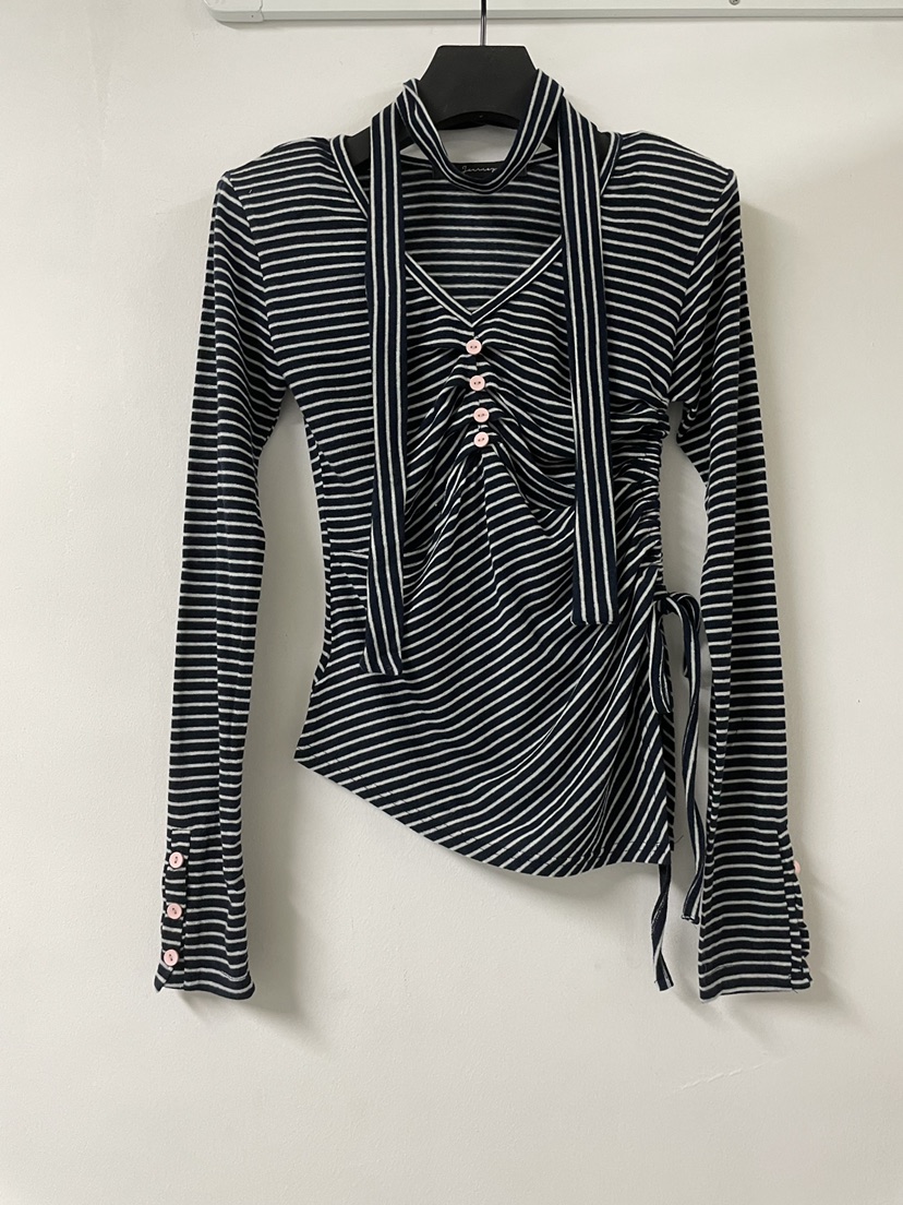 JOURNEY東大門㊣實拍女士新款熱賣人氣時尚真品長袖T恤含脖帶JOURNEY長袖T恤圖色2