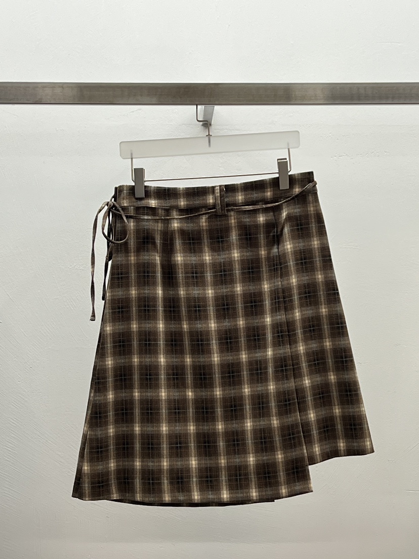 WEARABLE-L東大門㊣實拍女裝新款人氣半身裙中短裙裹身裙格紋WEARABLE半身裙/中短裙
