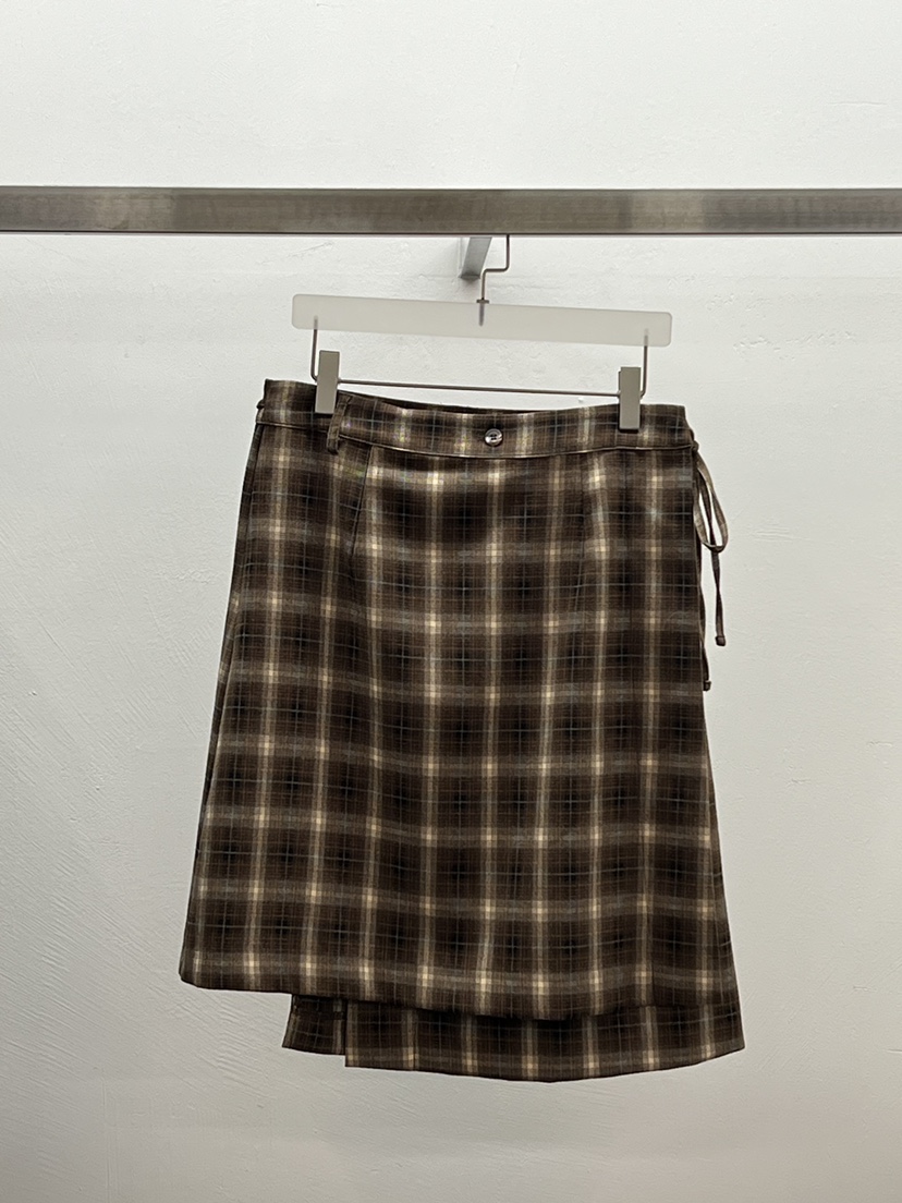WEARABLE-L東大門㊣實拍女裝新款人氣半身裙中短裙裹身裙格紋WEARABLE半身裙/中短裙