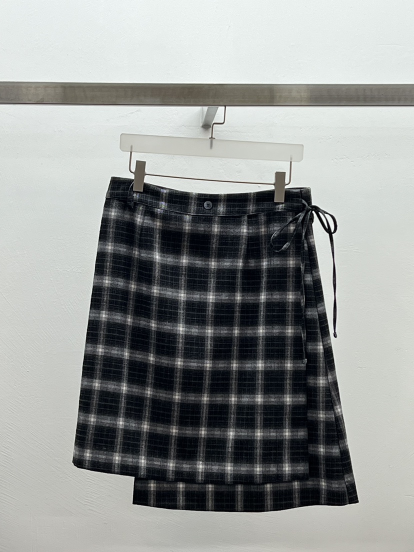 WEARABLE-L東大門㊣實拍女裝新款人氣半身裙中短裙裹身裙格紋WEARABLE半身裙/中短裙圖色2