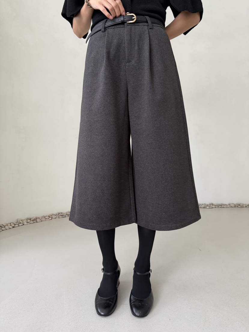 DEMAR韓國代購㊣女士新款真品熱賣25秋冬休閑褲不含腰帶流蘇DEMAR休閑褲圖色1墨