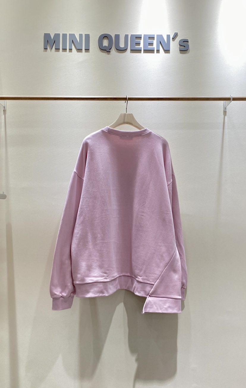 MINIQUEENS韓國代購㊣女士新款25秋冬真品職業人氣衛衣拉鏈MINIQUEENS衛衣