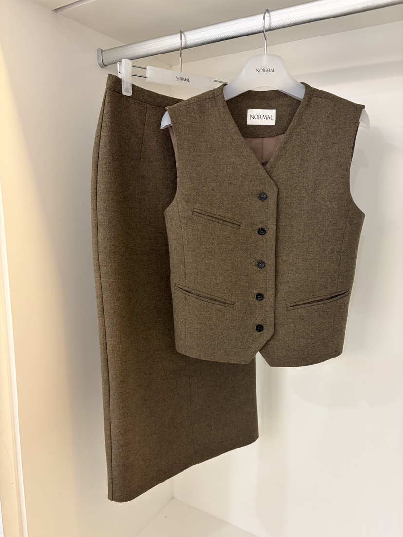 NORMAL東大門㊣代購女士新品職業25秋冬推薦人氣休閑時尚長裙NORMAL長裙