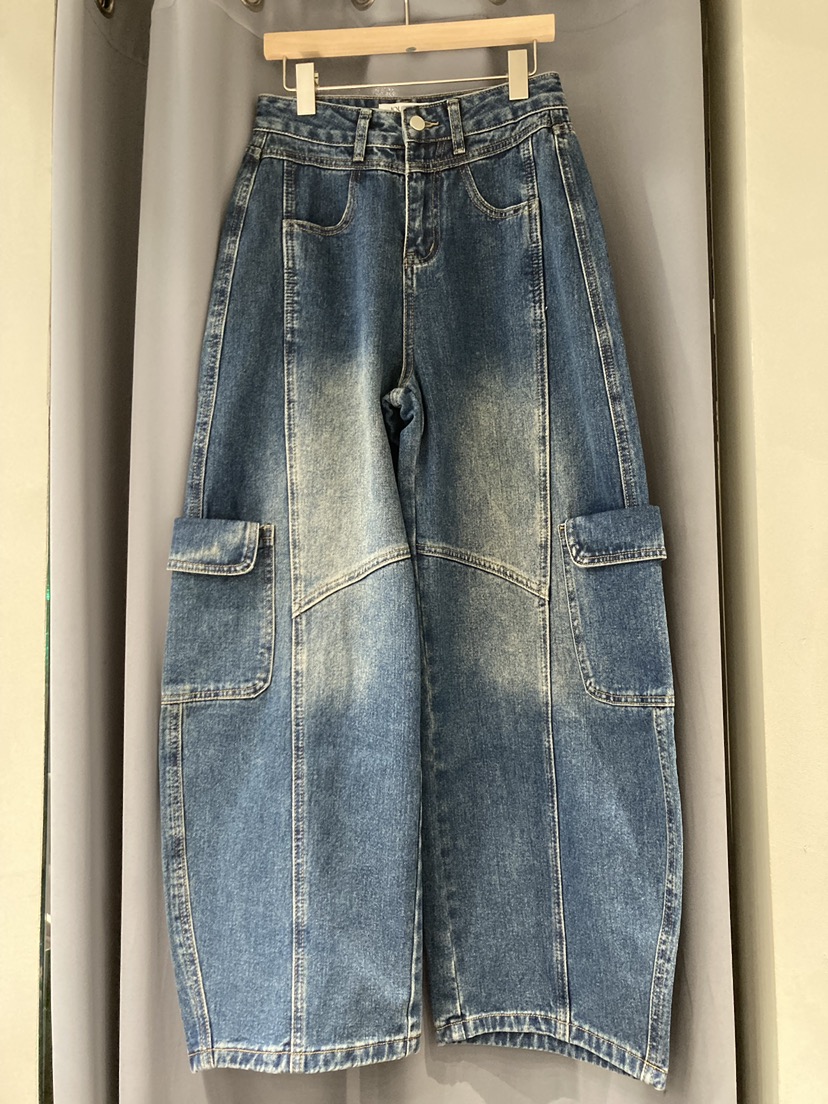 JOURNEY韓國代購㊣女裝新品推薦真品人氣職業休閑牛仔褲口袋JOURNEY牛仔褲圖色1