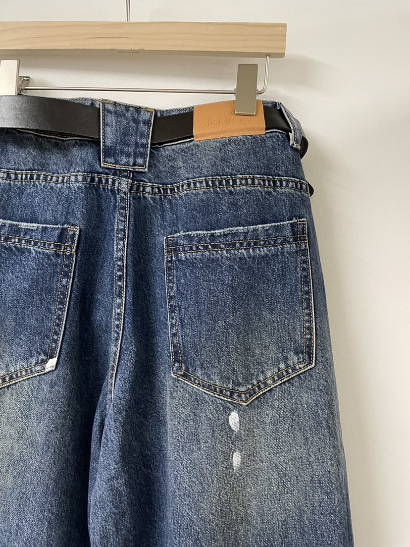 JOURNEY韓國直郵㊣女士新款休閑真品熱賣25秋冬牛仔褲不含腰帶JOURNEY牛仔褲