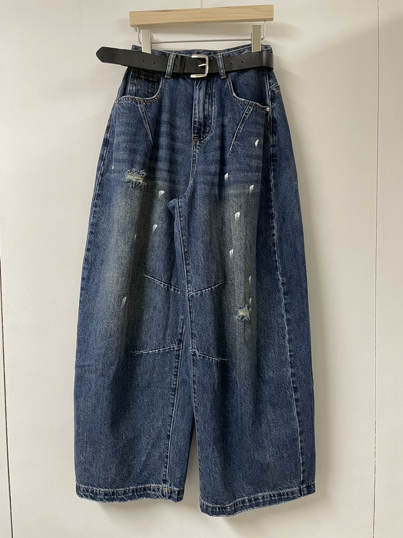 JOURNEY韓國直郵㊣女士新款休閑真品熱賣25秋冬牛仔褲不含腰帶JOURNEY牛仔褲圖色1