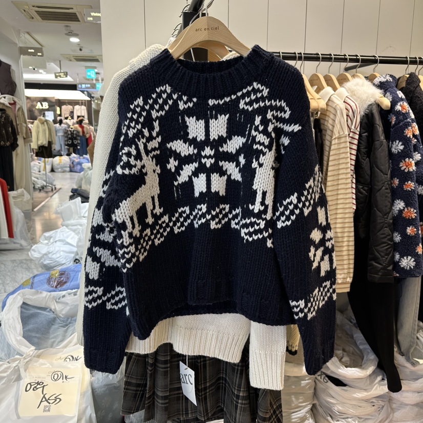 ARC東大門㊣直郵女裝新款推薦25秋冬時尚休閑真品人氣針織衫ARC EN CIEL針織衫圖色2