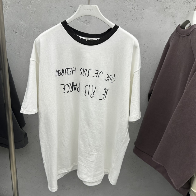 SIXTEEN韓國直郵㊣女士新品25秋冬推薦休閑時尚真品熱賣T恤SIXTEENT恤圖色3