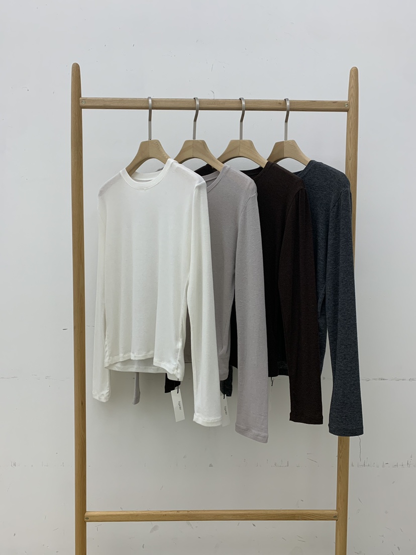 B_GARDER韓國直郵㊣女裝新款職業人氣推薦休閑熱賣長袖T恤羊毛B.GARDER長袖T恤