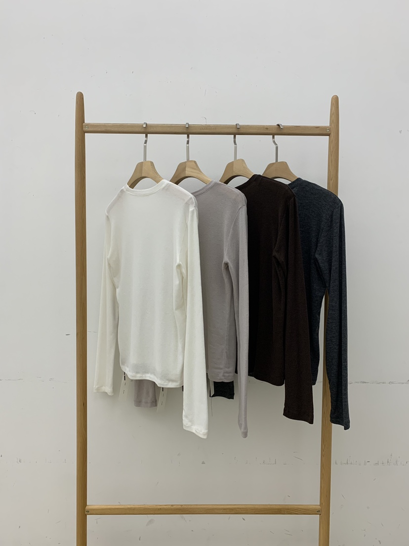 B_GARDER韓國直郵㊣女裝新款職業人氣推薦休閑熱賣長袖T恤羊毛B.GARDER長袖T恤