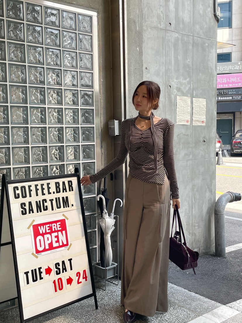 JOURNEY韓國代購㊣女裝新款熱賣時尚休閑職業推薦人氣休閑褲鴨JOURNEY休閑褲