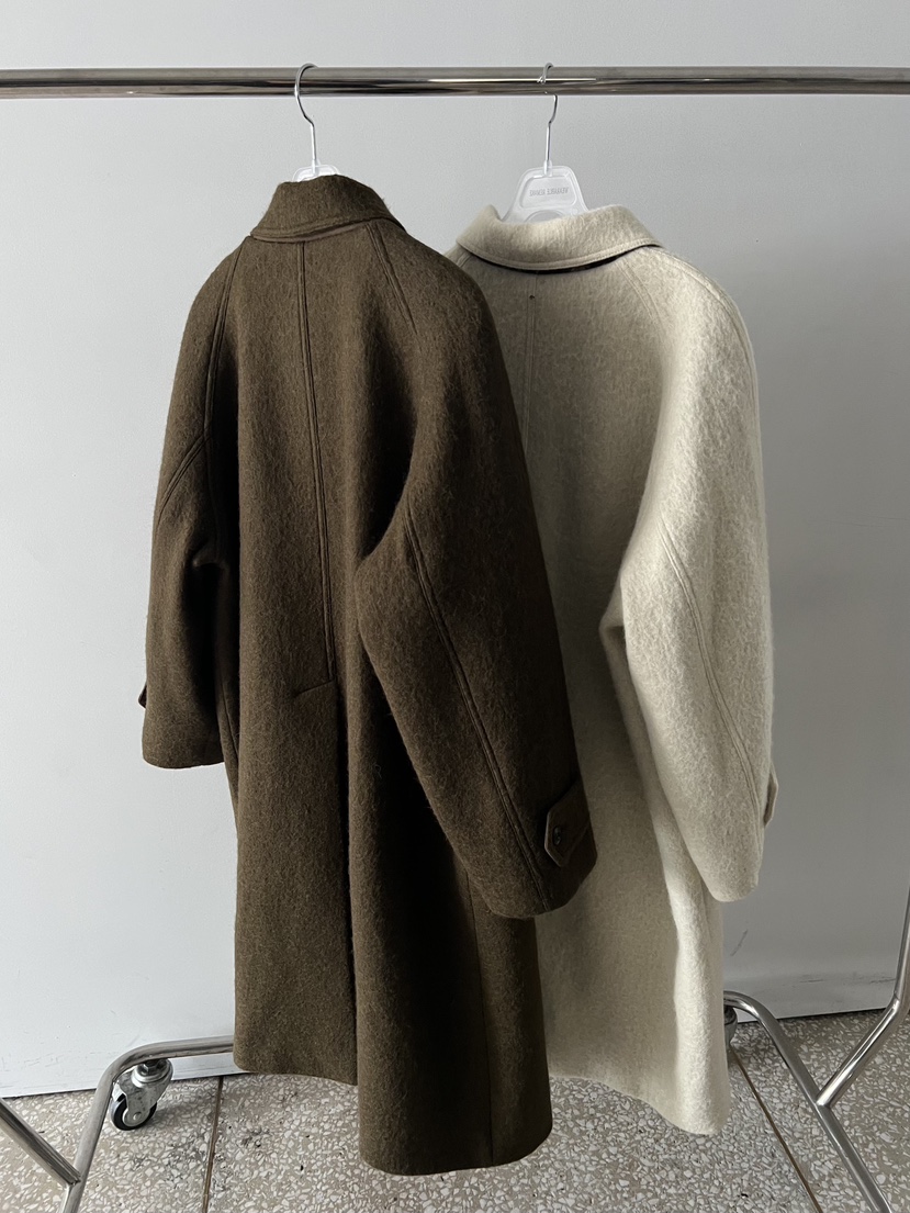 WEARABLE-L韓國直郵㊣女士新款推薦25秋冬熱賣中長款大衣格紋WEARABLE中長款大衣