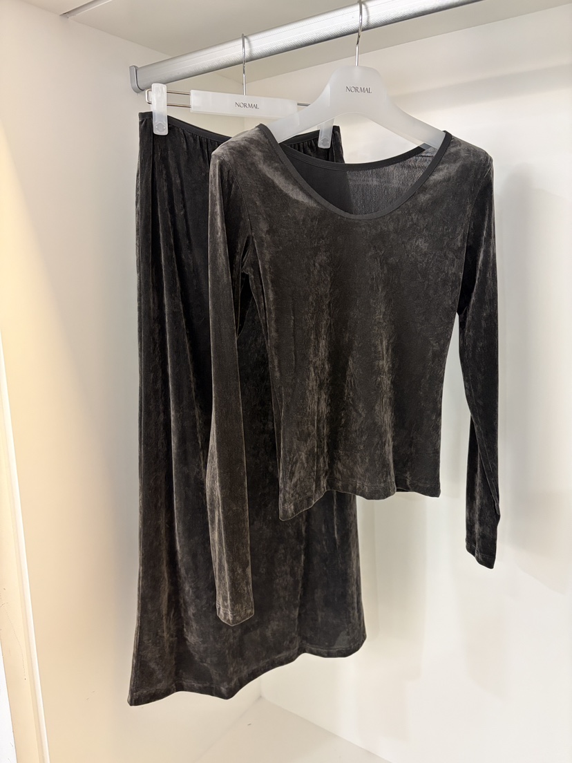 NORMAL韓國直郵㊣女裝新品休閑職業推薦時尚真品25秋冬長裙NORMAL長裙