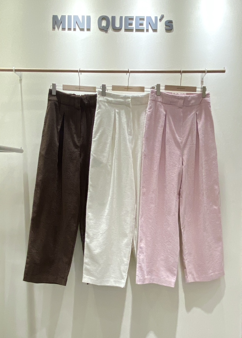 MINIQUEENS東大門㊣代購女士新款休閑25秋冬時尚真品休閑褲MINIQUEENS休閑褲