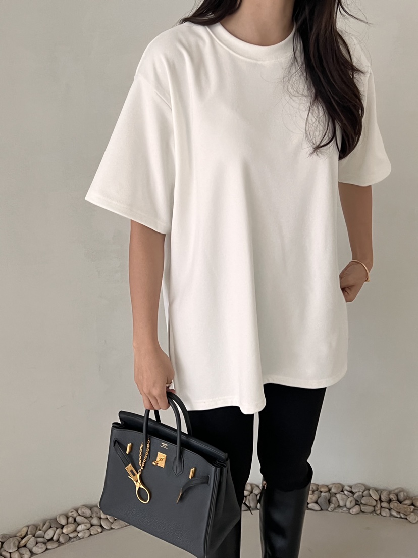 DEMAR東大門㊣實拍女士新品時尚人氣25秋冬休閑職業真品T恤DEMART恤圖色1