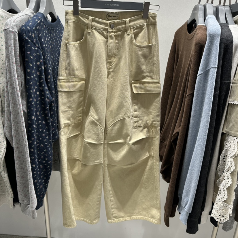 TARABY MOTION韓國直郵㊣女裝新品人氣推薦休閑褲工裝棉質TARABY MOTION休閑褲