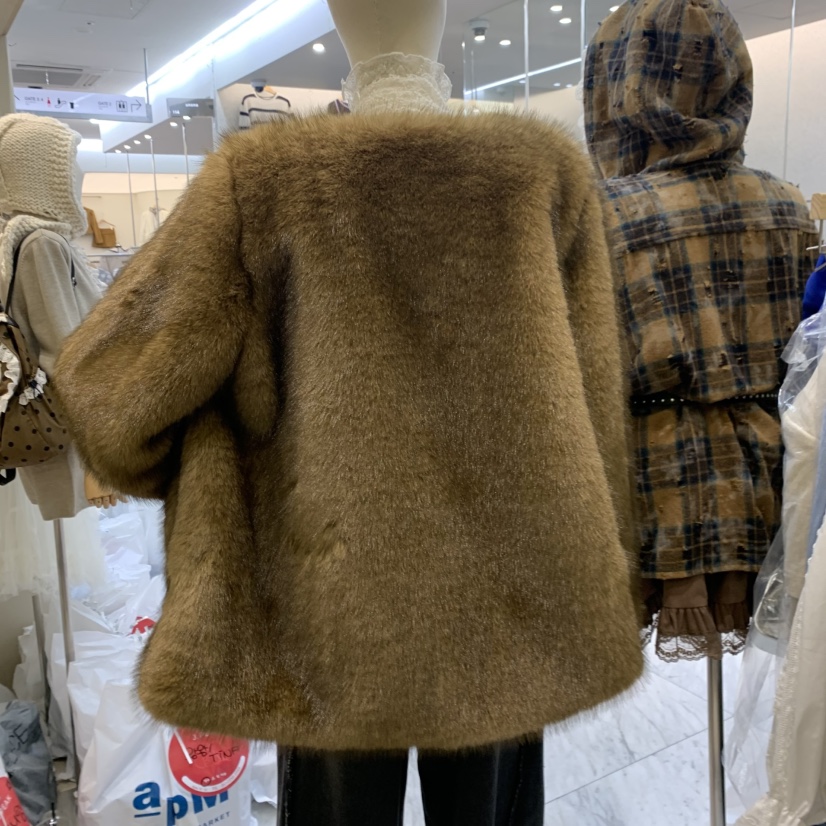 J PEAK/BY FLOW東大門㊣直郵女裝新品休閑職業時尚夾克皮草J PEAK夾克