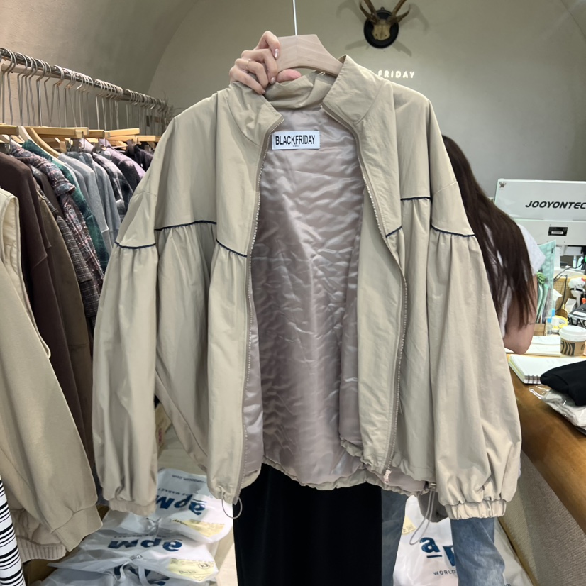 BLACKFRIDAY韓國代購㊣女士新款時尚人氣25秋冬真品休閑夾克BLACK FRIDAY夾克圖色2