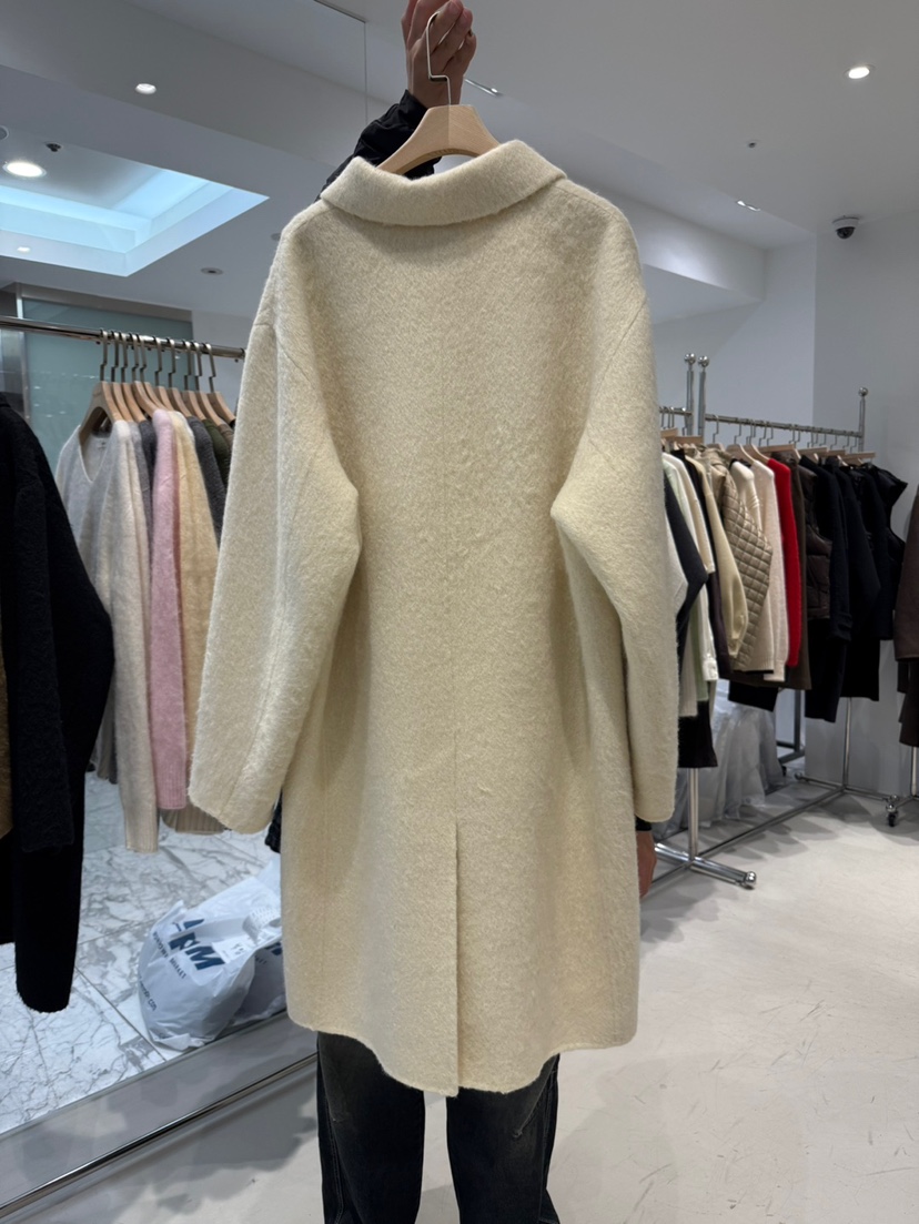 THE BRUNCH東大門㊣實拍女士新品熱賣休閑人氣中長款大衣手工THE BRUNCH中長款大衣
