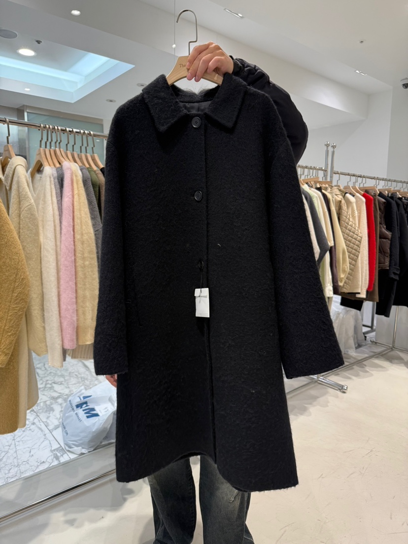 THE BRUNCH東大門㊣實拍女士新品熱賣休閑人氣中長款大衣手工THE BRUNCH中長款大衣圖色3
