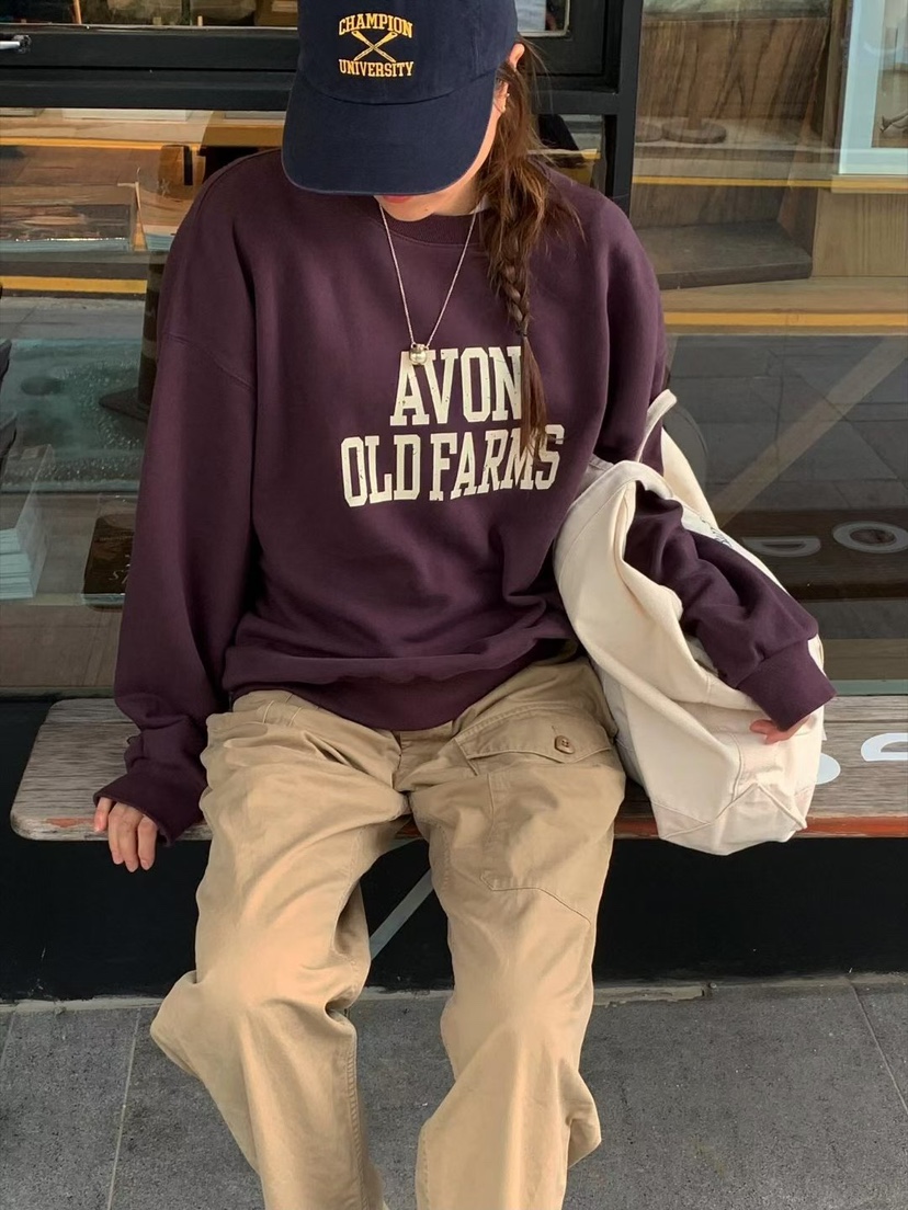 AND FLOYD東大門㊣代購女士新款25秋冬職業熱賣推薦衛衣加絨stunning and Floyd衛衣圖色3