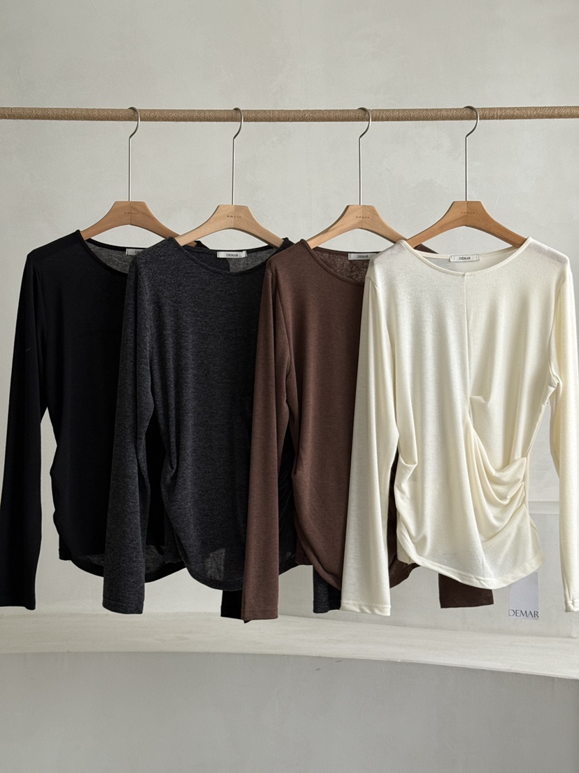 DEMAR韓國直郵㊣女士新品推薦人氣時尚真品長袖T恤不含項鏈DEMAR長袖T恤