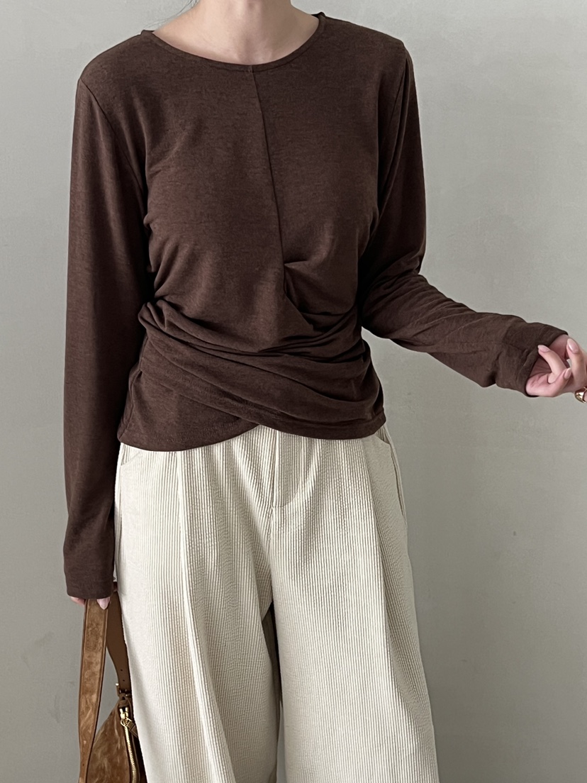 DEMAR韓國直郵㊣女士新品推薦人氣時尚真品長袖T恤不含項鏈DEMAR長袖T恤