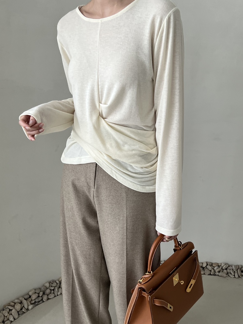 DEMAR韓國直郵㊣女士新品推薦人氣時尚真品長袖T恤不含項鏈DEMAR長袖T恤圖色1