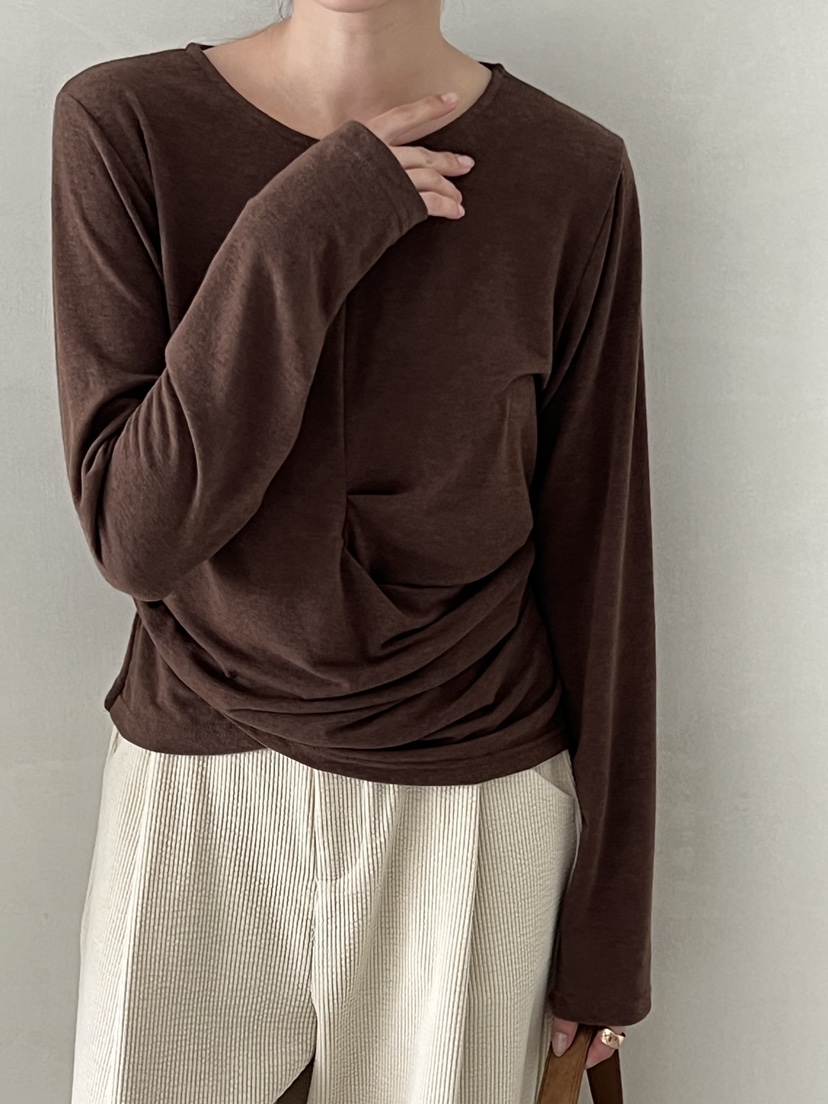 DEMAR韓國直郵㊣女士新品推薦人氣時尚真品長袖T恤不含項鏈DEMAR長袖T恤圖色2