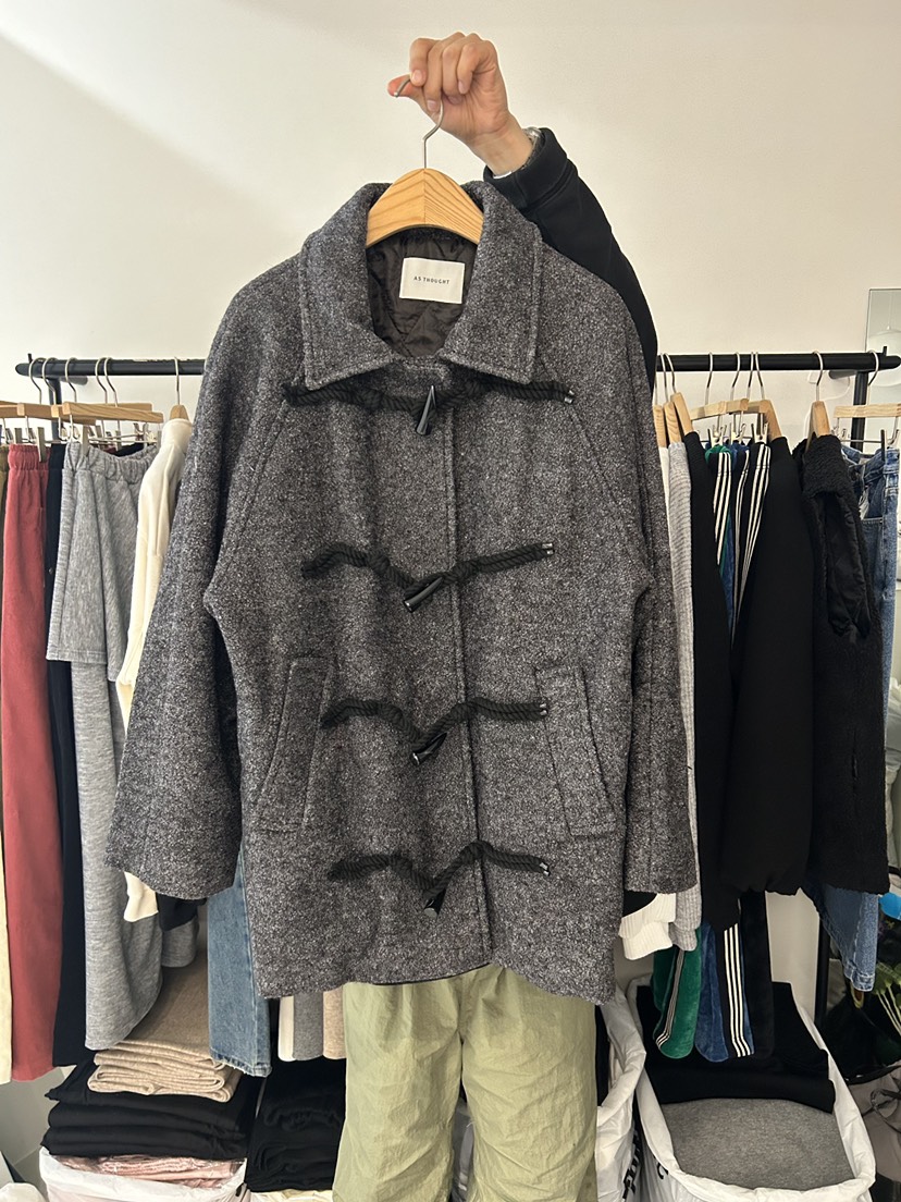 AS THOUGHT韓國直郵㊣女裝新品人氣職業真品休閑25秋冬夾克AS THOUGHT夾克圖色1