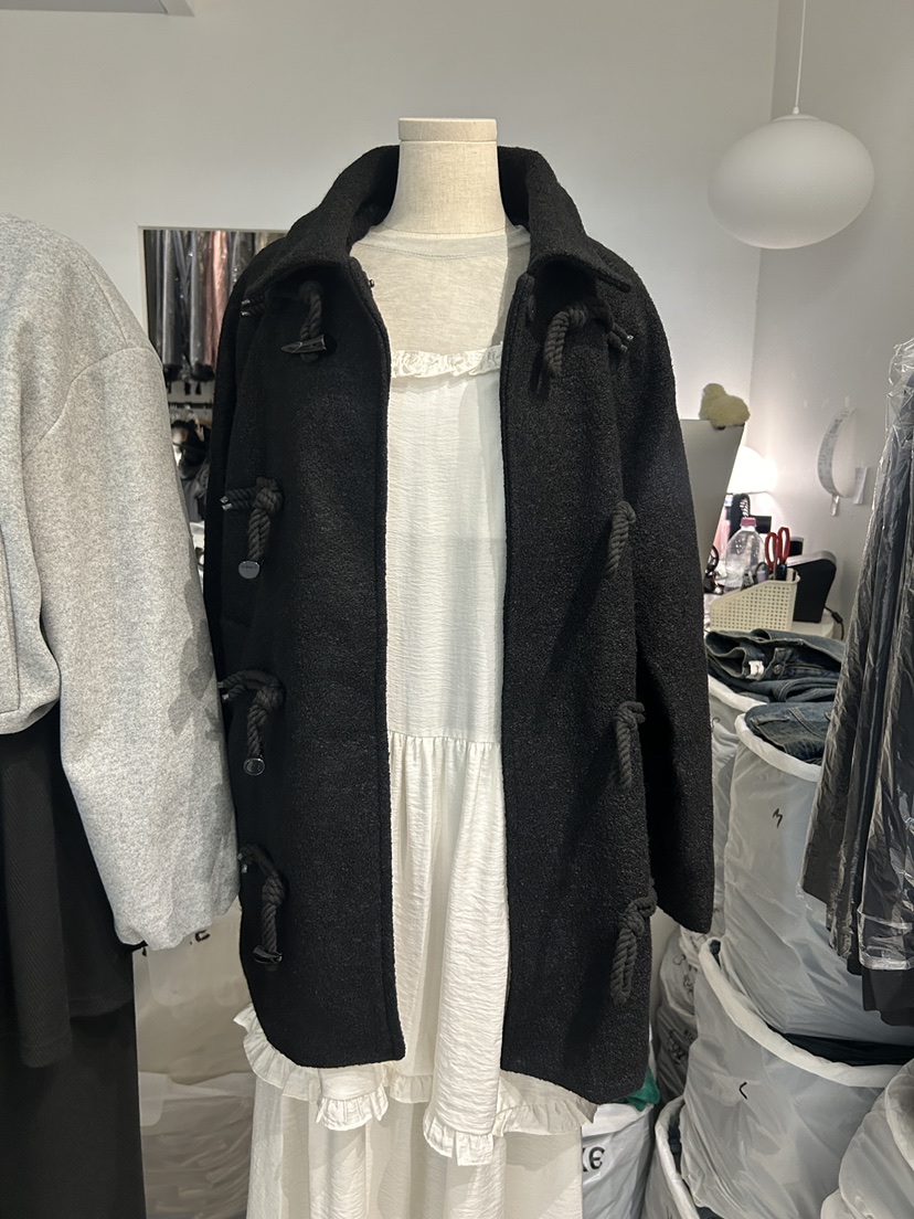 AS THOUGHT韓國直郵㊣女裝新品人氣職業真品休閑25秋冬夾克AS THOUGHT夾克圖色2