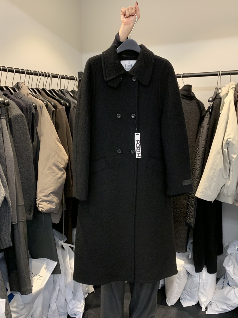 FORTH韓國代購㊣女裝新品時尚真品人氣休閑熱賣25秋冬中長款大衣FORTH中長款大衣圖色2